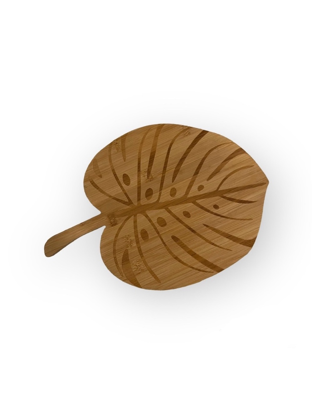 Beachly Monstera Cutting Board charcuterie bamboo engraved new